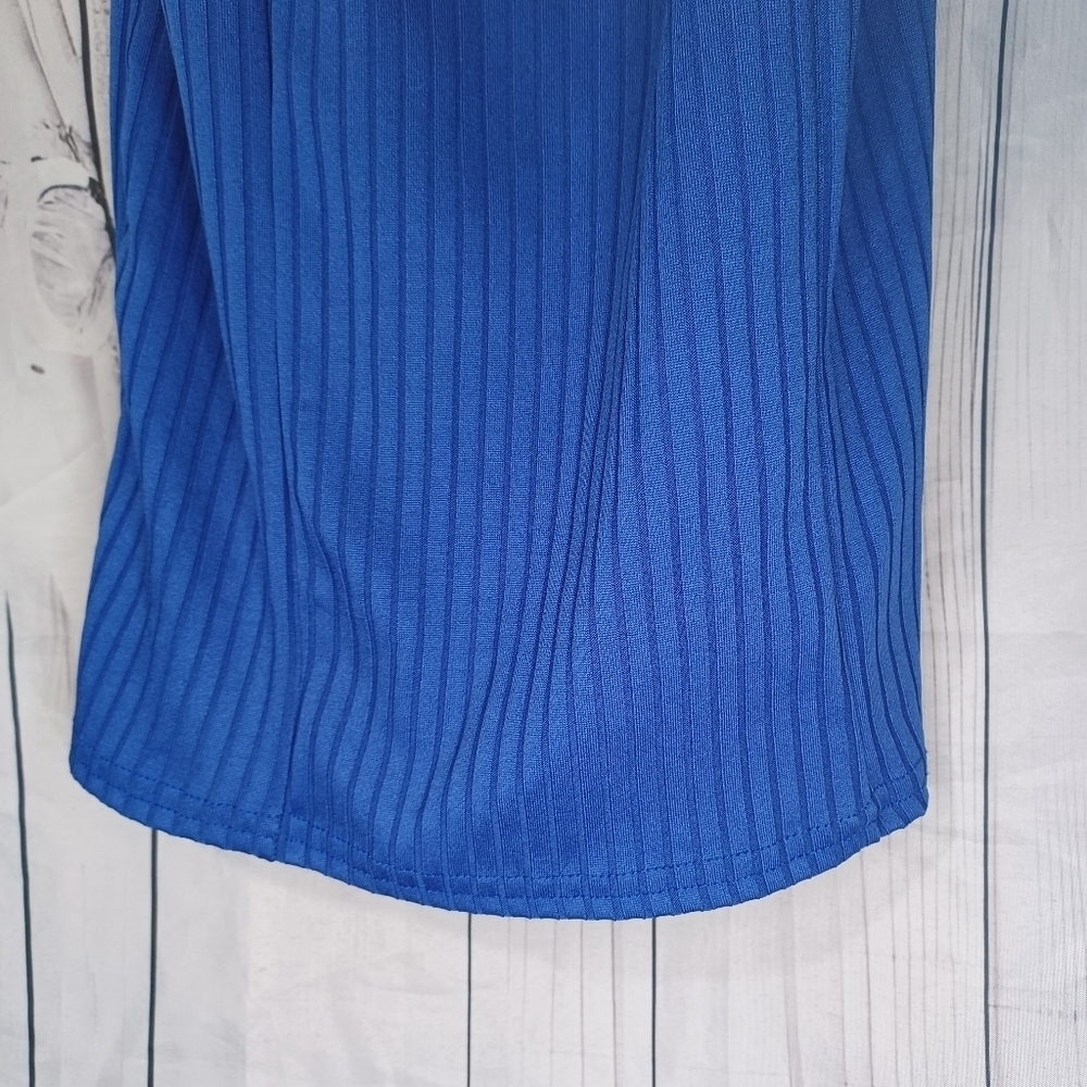PrettyLittleThing Royal Blue Maxi Bodycon V-Neck Dress - Picture 5 of 11